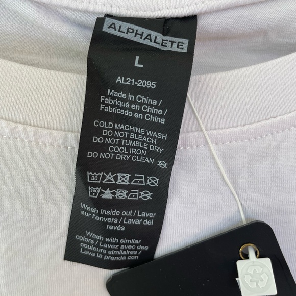 Alphalete Evo Pocket Tee - White Men’s Large - Picture 4 of 10